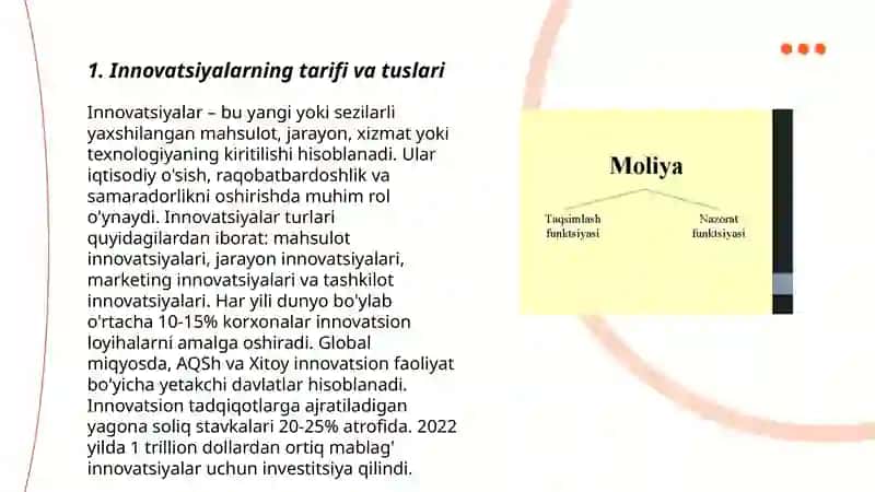 Innovatsiyalarning mohiyati va hususiyati 3