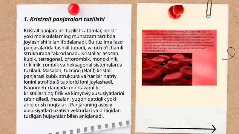 Kristrall panjaralari tuzilishi 3