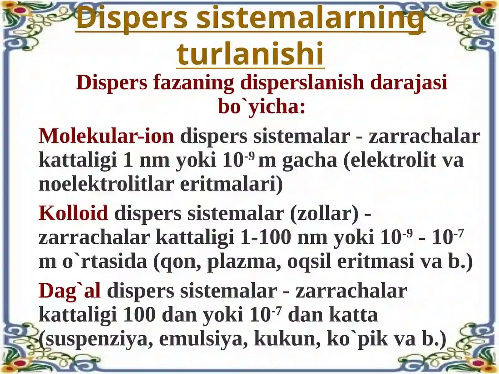 Dispers sistemalar 3