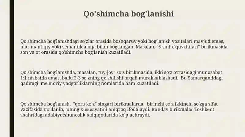 So'z birikmalaridagi sintaktik aloqa turlari 3