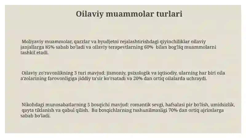 Muammoli oilaviy vaziyatlar 3