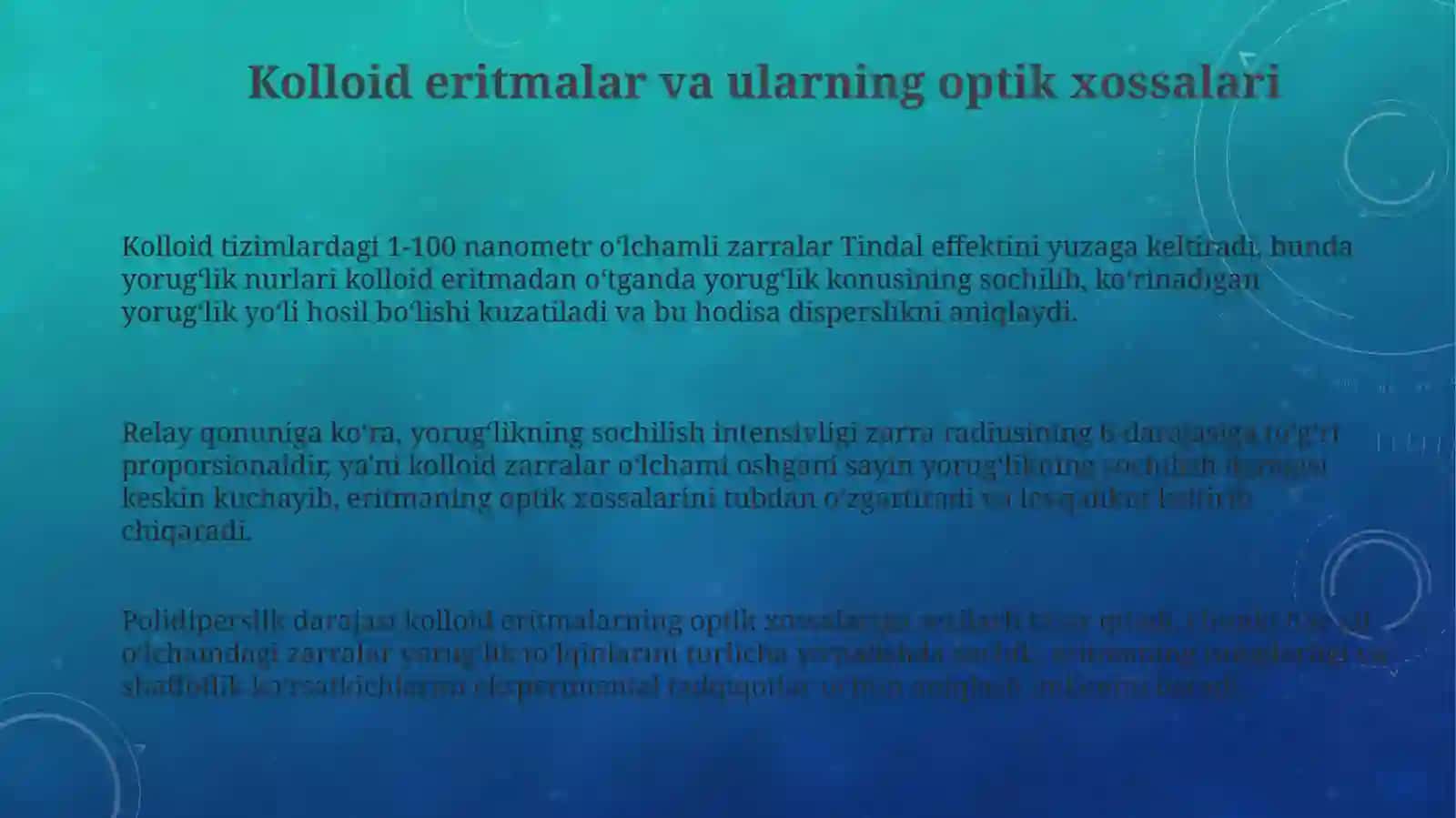 Kalloideritmalaroptikxossalari. Ultramikroskopiyavaelektronmikroskopiya 3