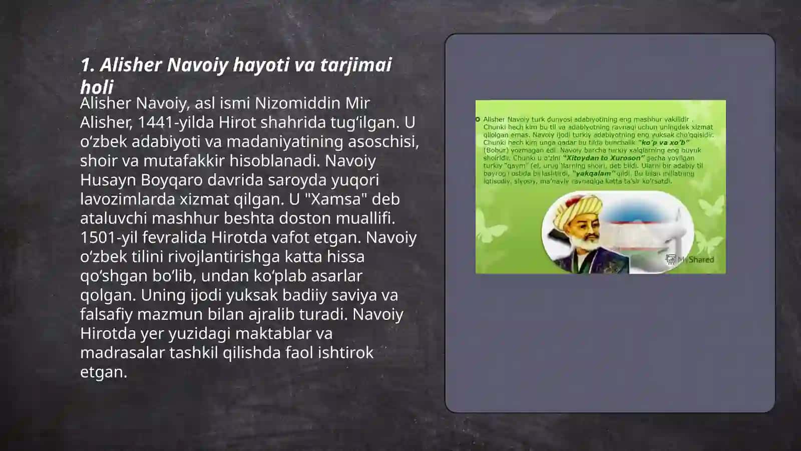 Alisher Navoiy hayoti va ijodi 3