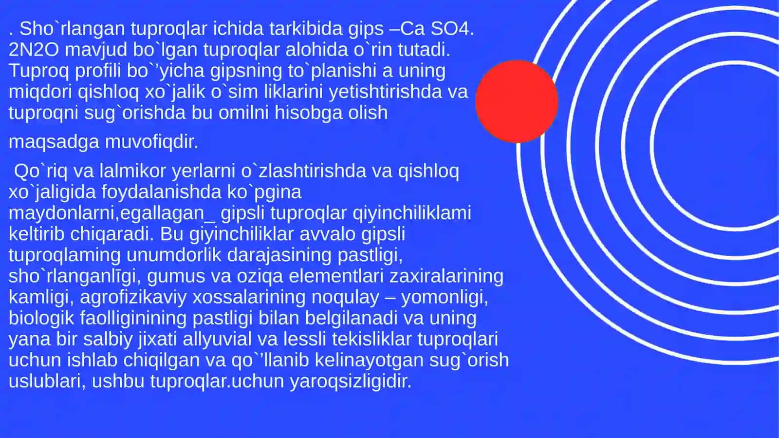 Gipsli tuproqlar va ularning melioratsiyasi 3
