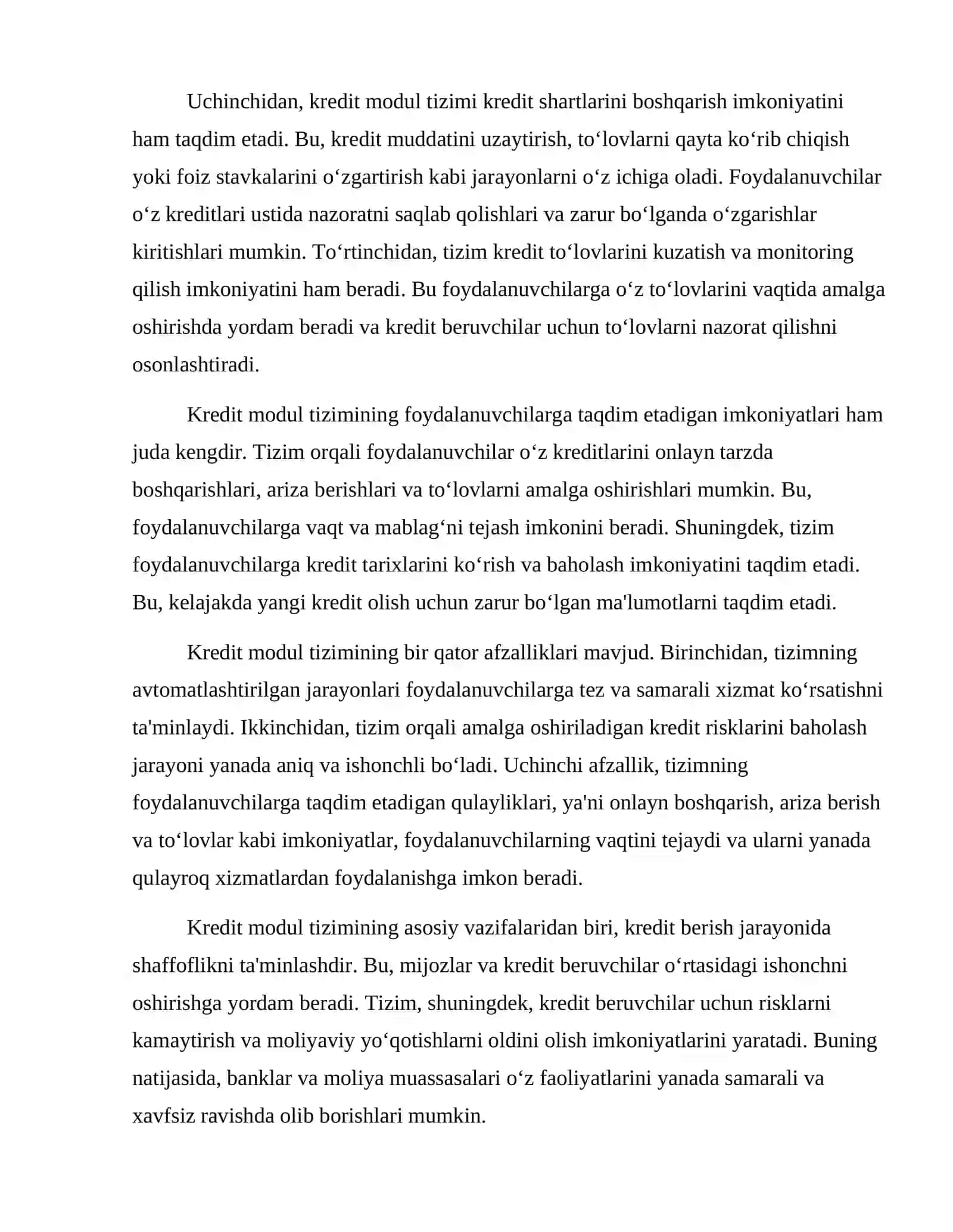 Kredit modul tizimiga kirish 3