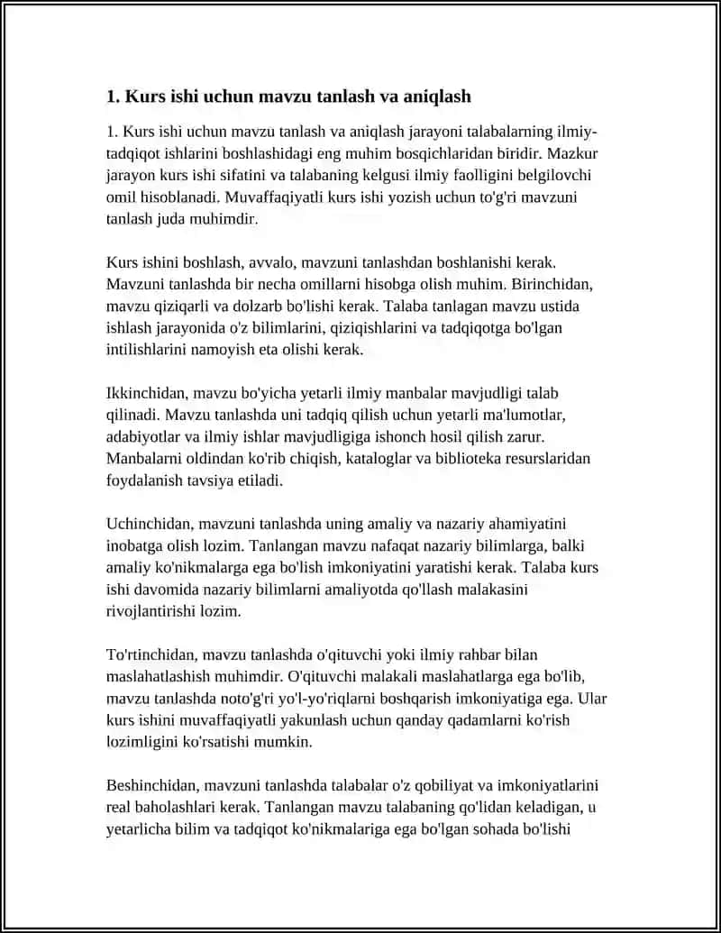 KURS ISHINI HAM TAYYORLAN BERA OLASILARMI 3