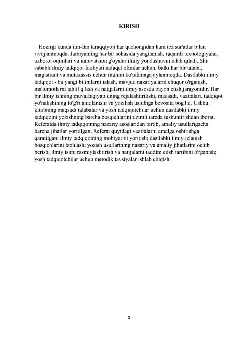 Dastlabki ilmiy tadqiqotni yozish usullari 3