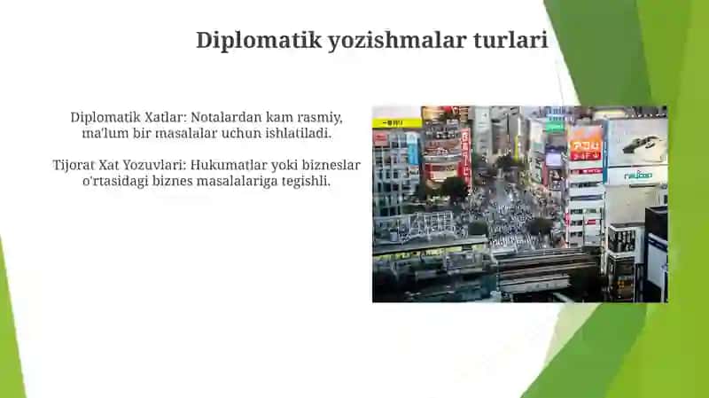 Diplomatik va tijorat yozishmalari 3
