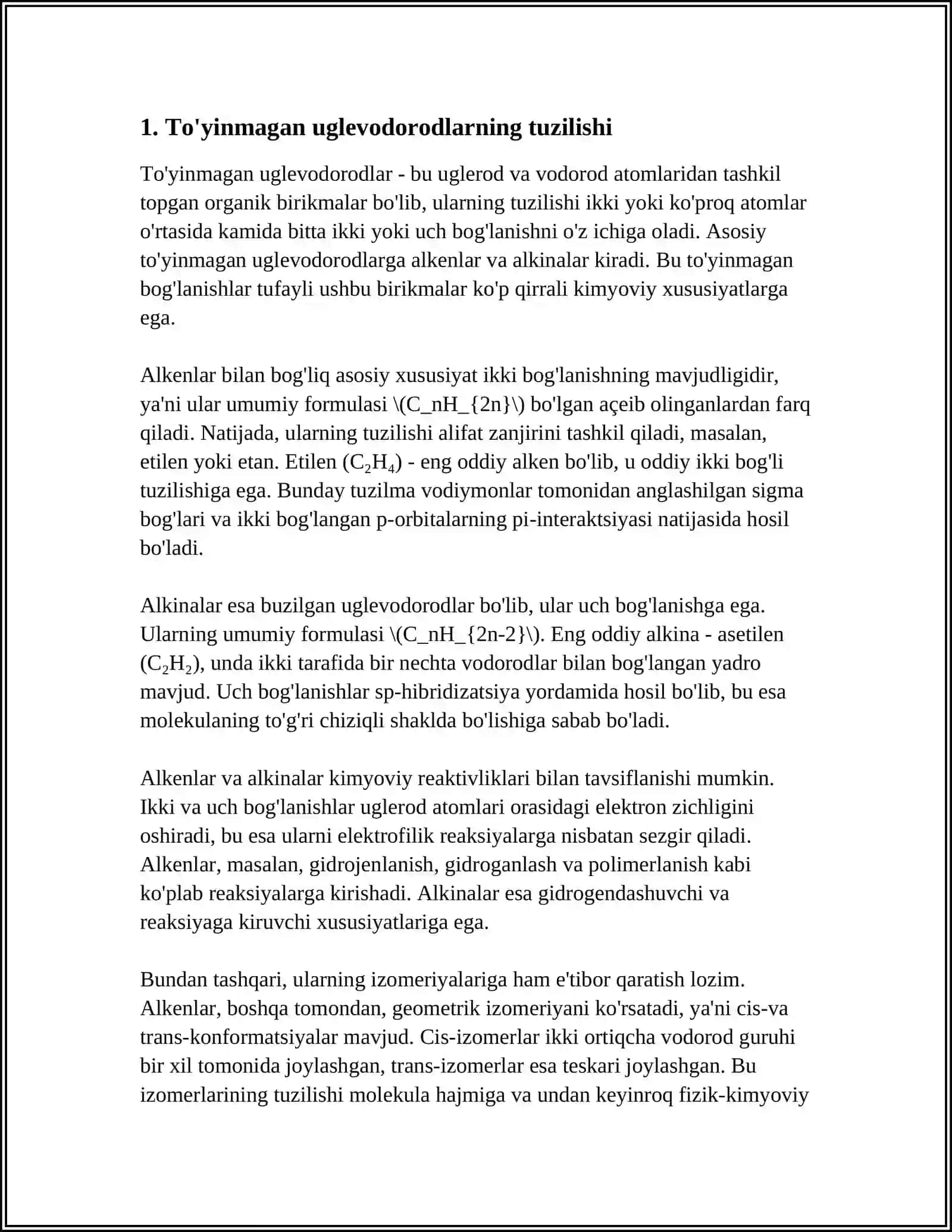 GALOGEN SAQLAGAN TOʻYINGAN VA TO'YINMAGAN UGLEVADAROTLAR 3