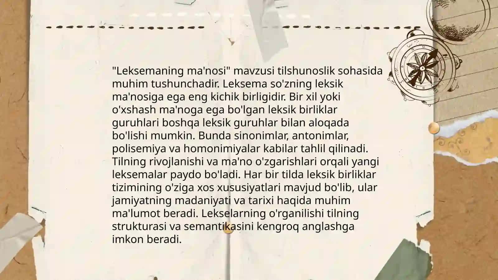 Leksimaning semantik tabiati 3