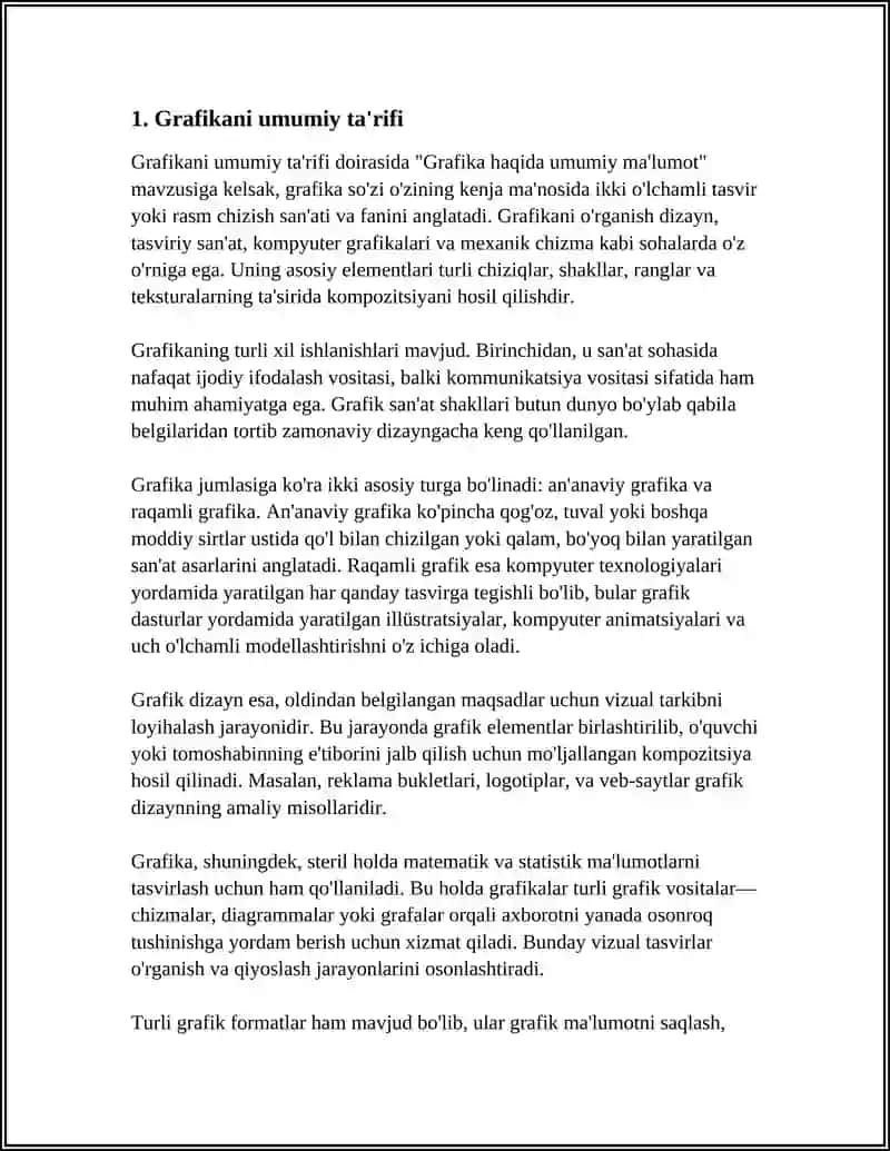 GRAFIKA HAQIDA UMUMIY MA'LUMOT 3