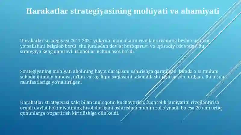 Harakatlar Strategiyasi 3