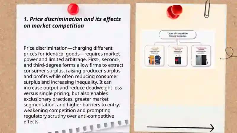 Pricing strategies and their impact on market competition. 3