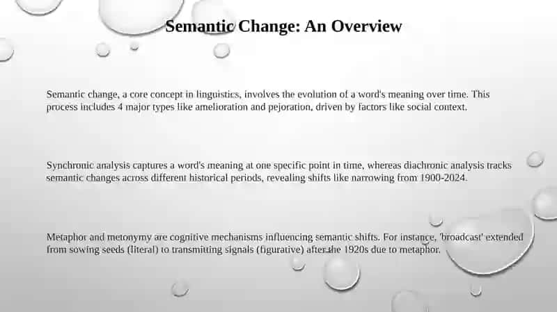 Understanding Semantic Change: Types and Mechanisms 3