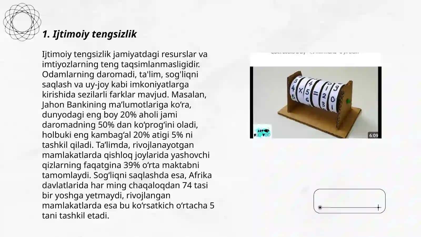 Ongsizlik muammosi 3