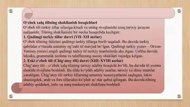 O’zbek xalq tilining takomillashish 3