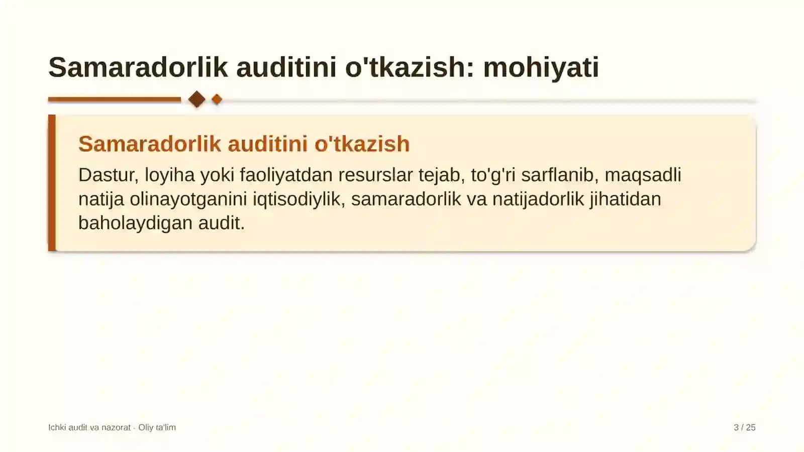 Zargarlik do'konlarida samaradorlik auditini o'tkazish 3