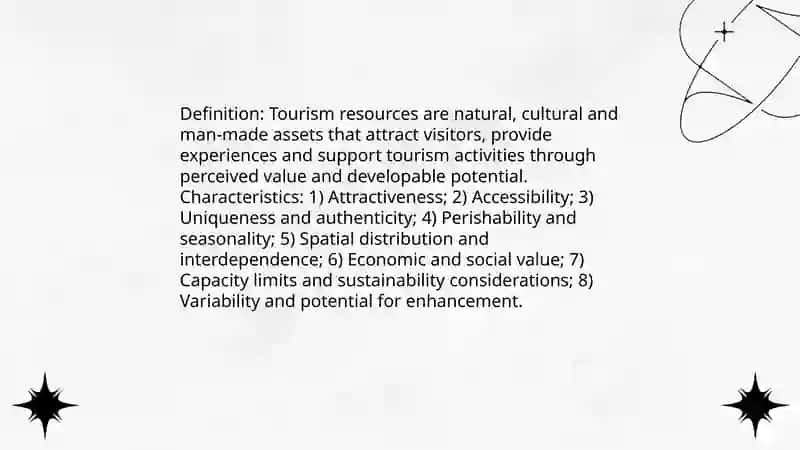 Nature and classification of tourism resource 3