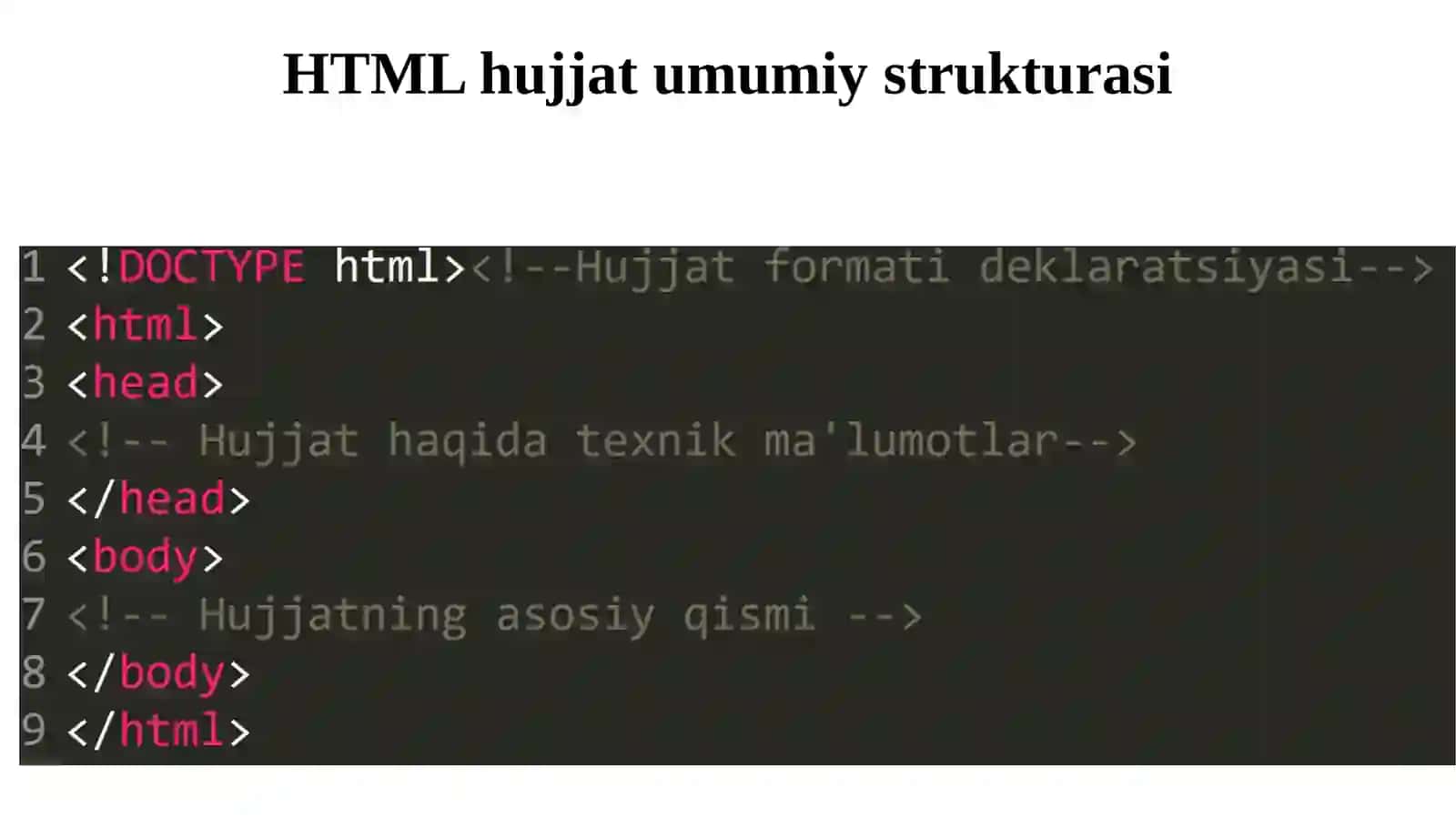 Gipermatnlibelgilashtili(HTML).HTMLda formalar,ro‘yxatlarvajadvallar 3