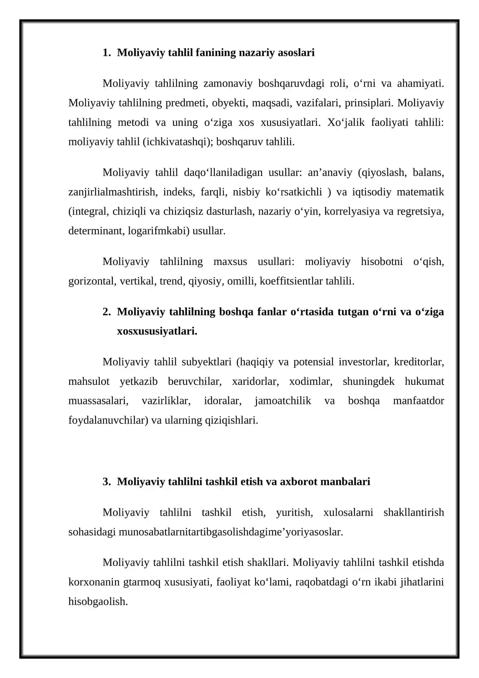 Xarajatlar tahlili maqsadi mazmuni va vazifalari 3