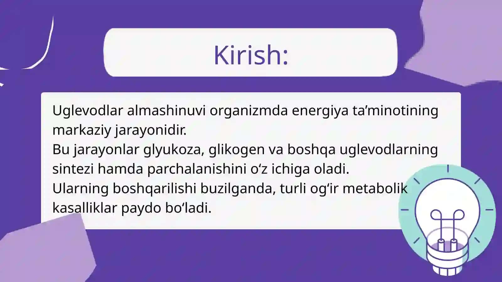 Uglevodlar almashinuvining buzilishlari 3