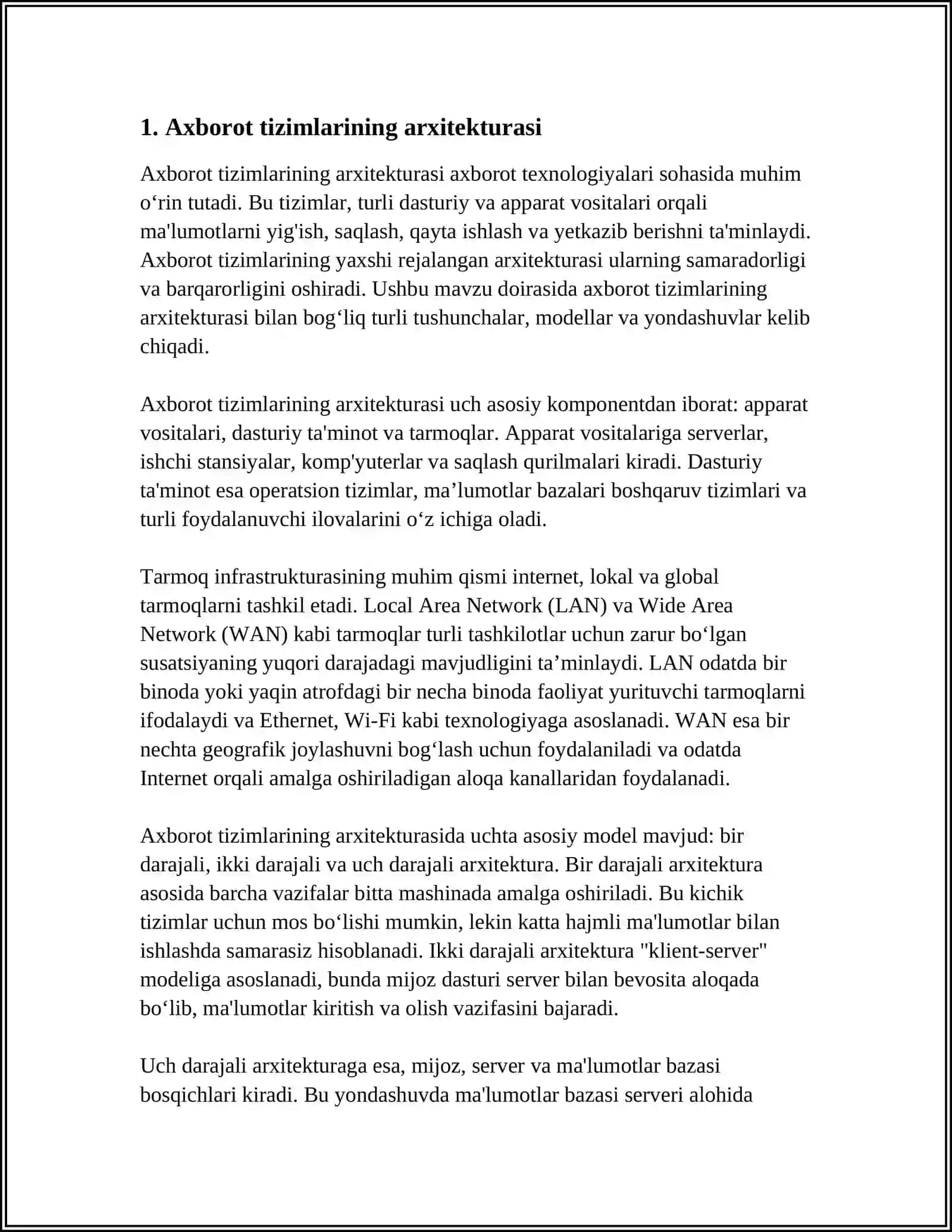 TEXNIK TIZIMLARDA AXBOROT TEXNOLOGIYALARI 3