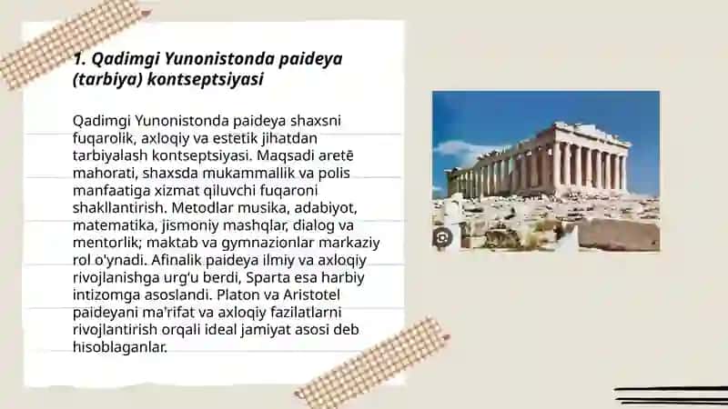 Qadimgi yunonistonda tarbiya va maktab 3