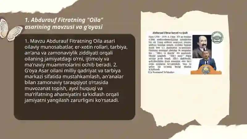 Abdurauf Fitrat,,Oila" 3