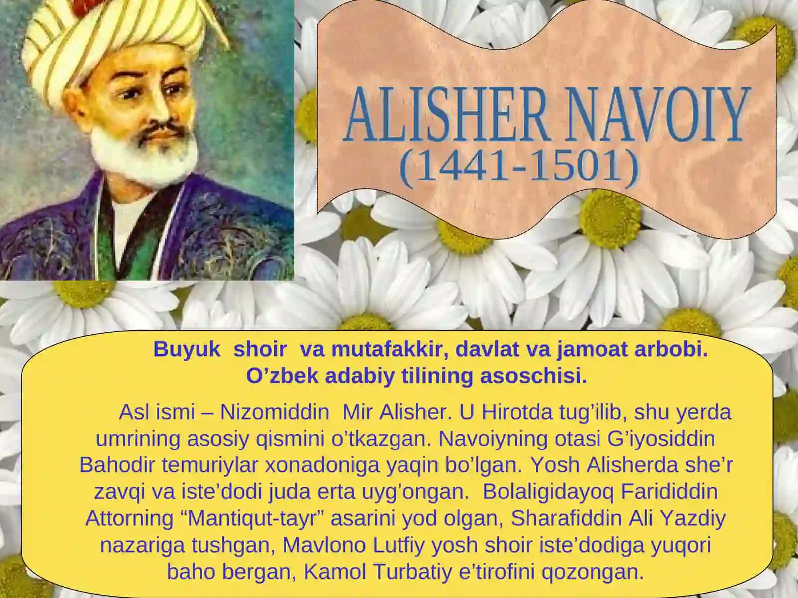 Alisher Navoiy hayoti va ijodi 3
