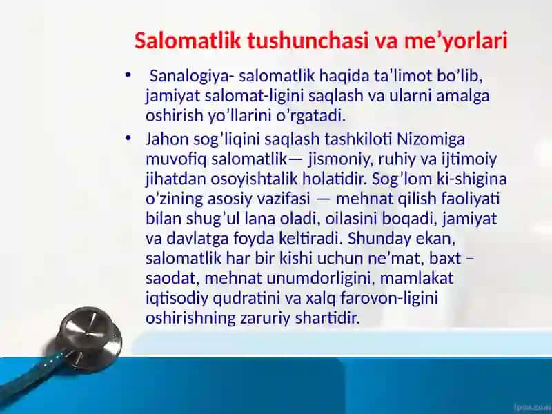Salomatlik va kasalliklarda individual farqlar 3