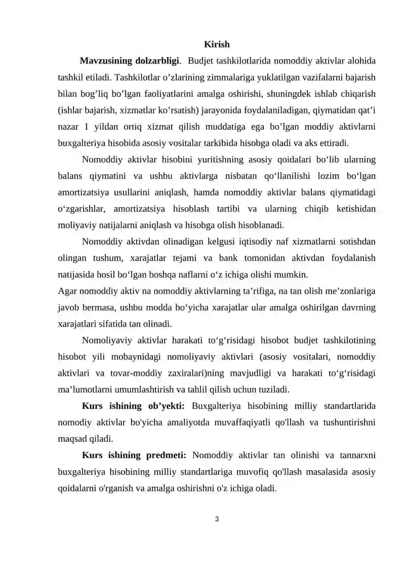Uzoq muddatli nomoddiy aktivlarni qayta baholash va hisobdan chiqarish 3