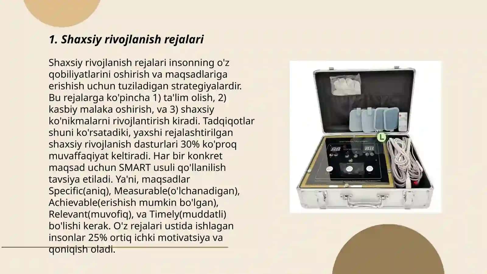 Shaxsiy rivojlanish rejalari 3