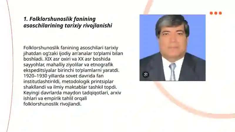 Folklorshunoslik fanining asoschilari 3