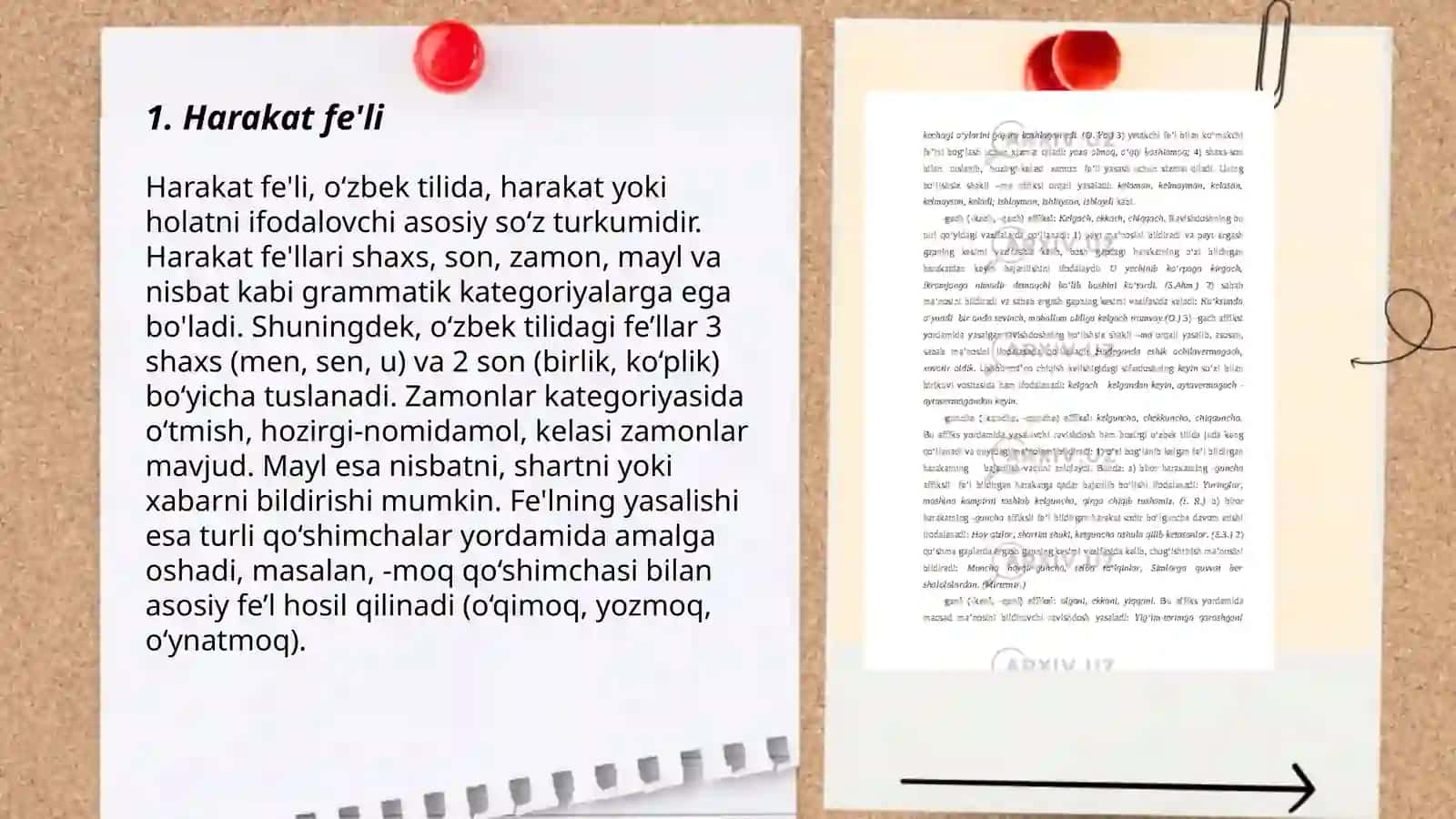 Fe'lning munosabat shakllari 3