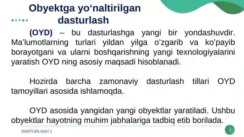 Dasturlash 1 3