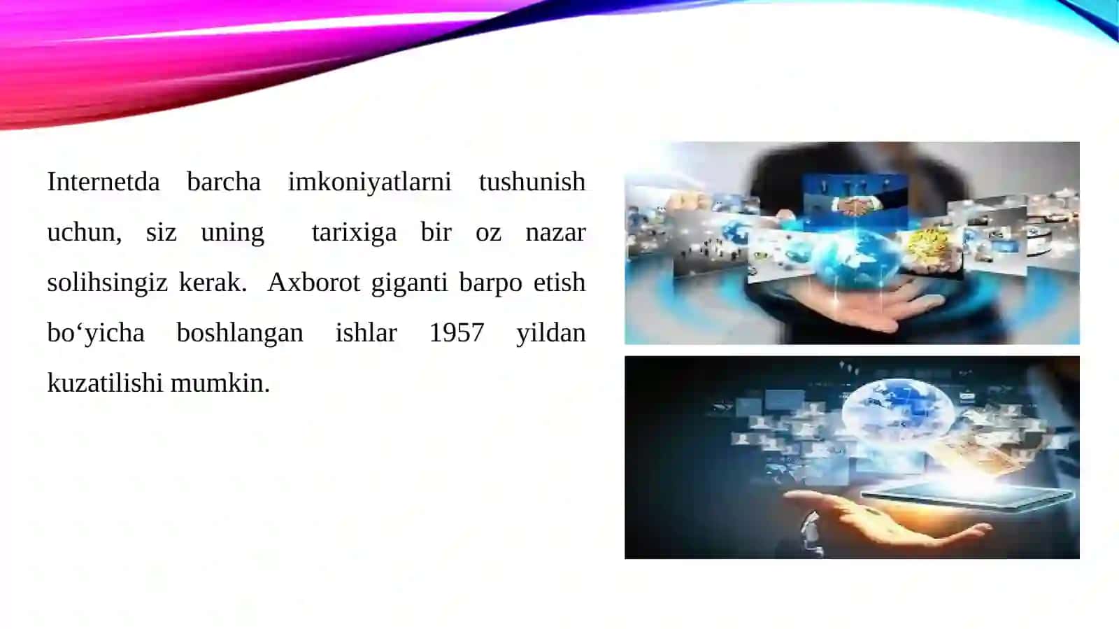Media maydon va internet imkoniyatlari 3
