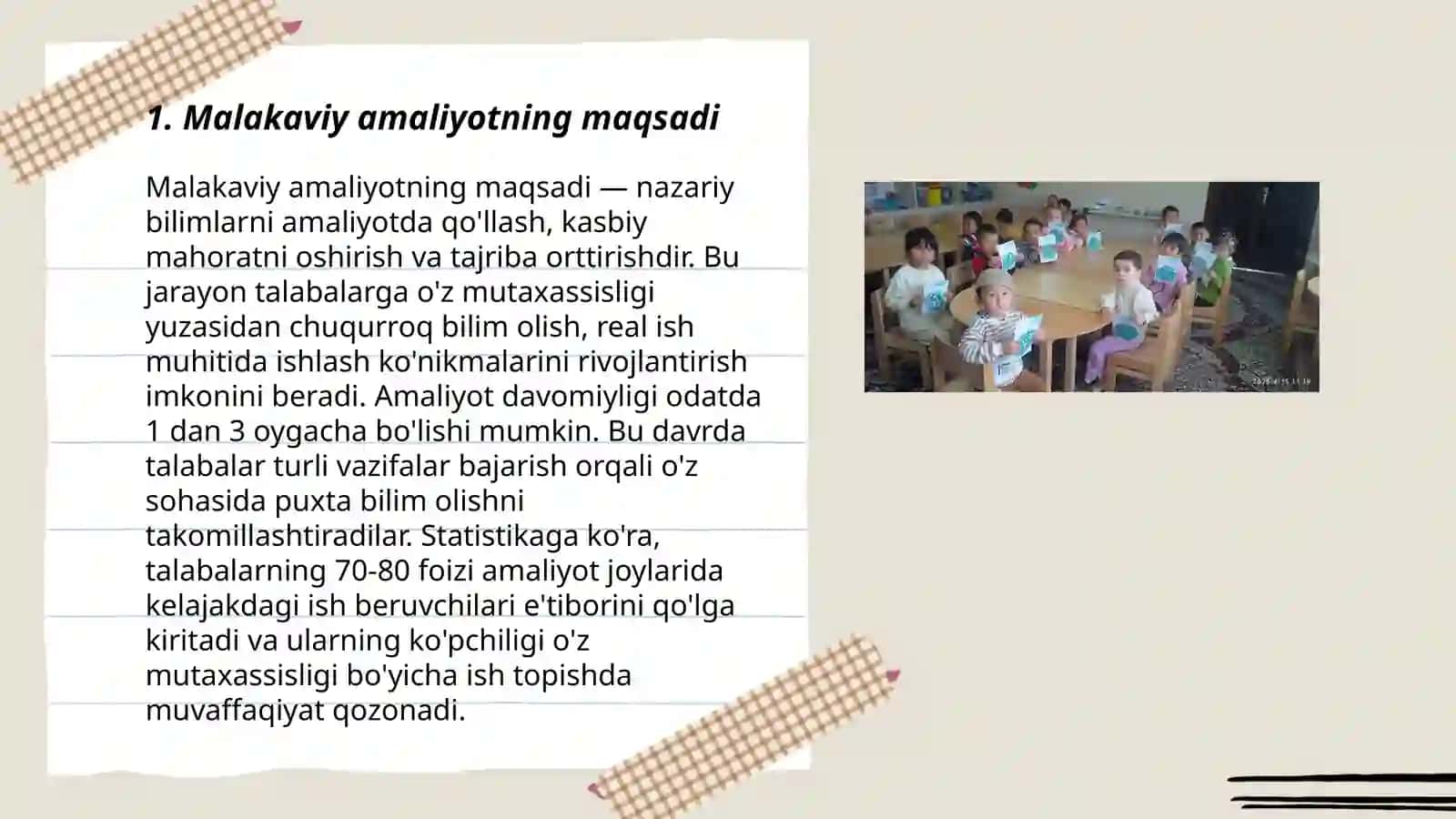 Malakaviy amaliyotning maqsadi 3