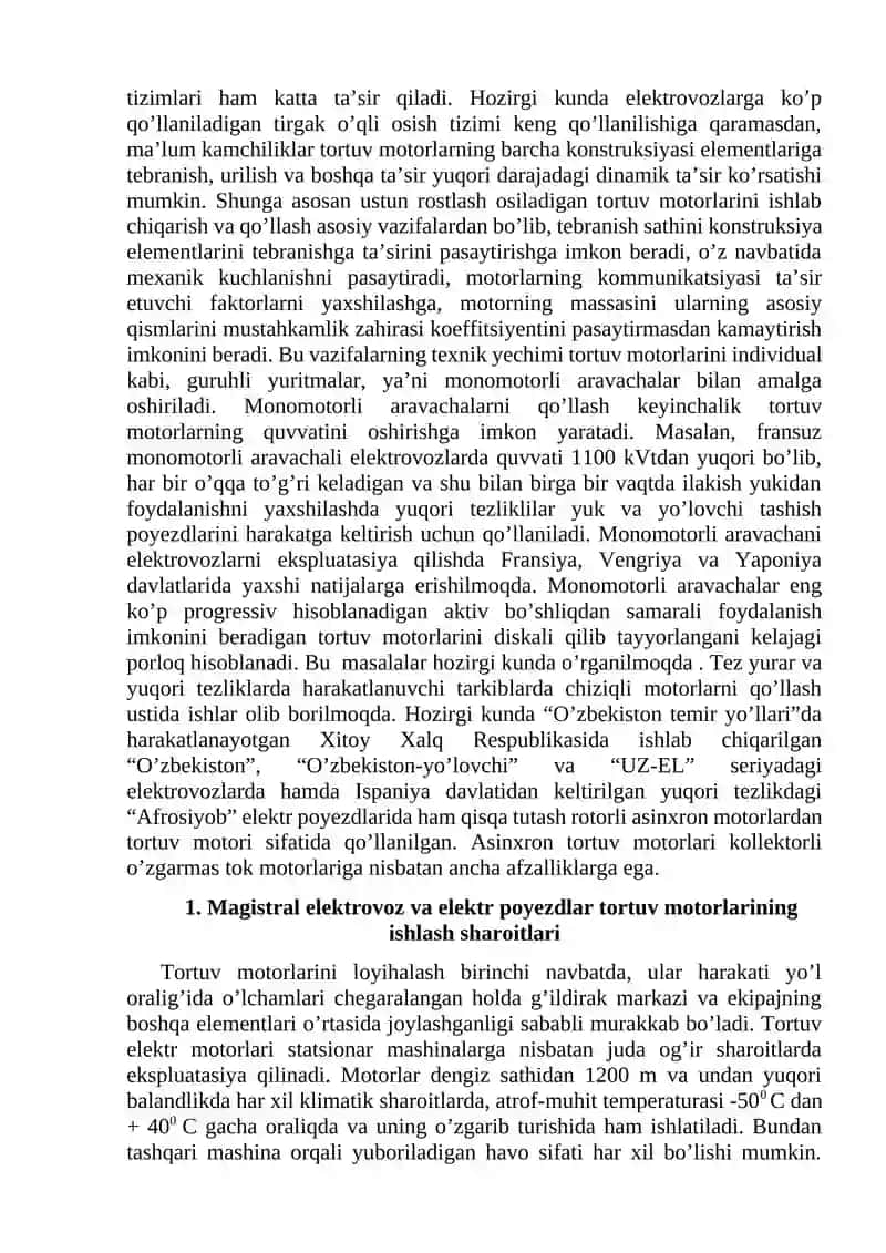 Ma’ruza. Tоrtuv elеktr mаshinаsоzligidа аsоsiy muаmmоlаr vа yo’nаlishlаr 3