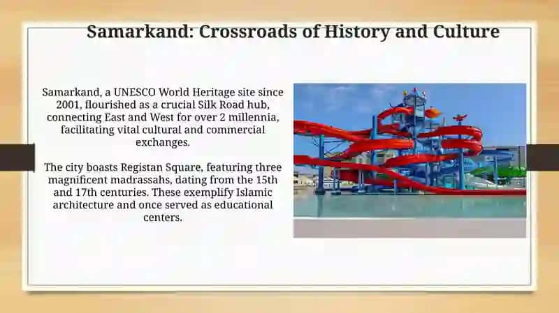Samarkand as a Tourist City 3