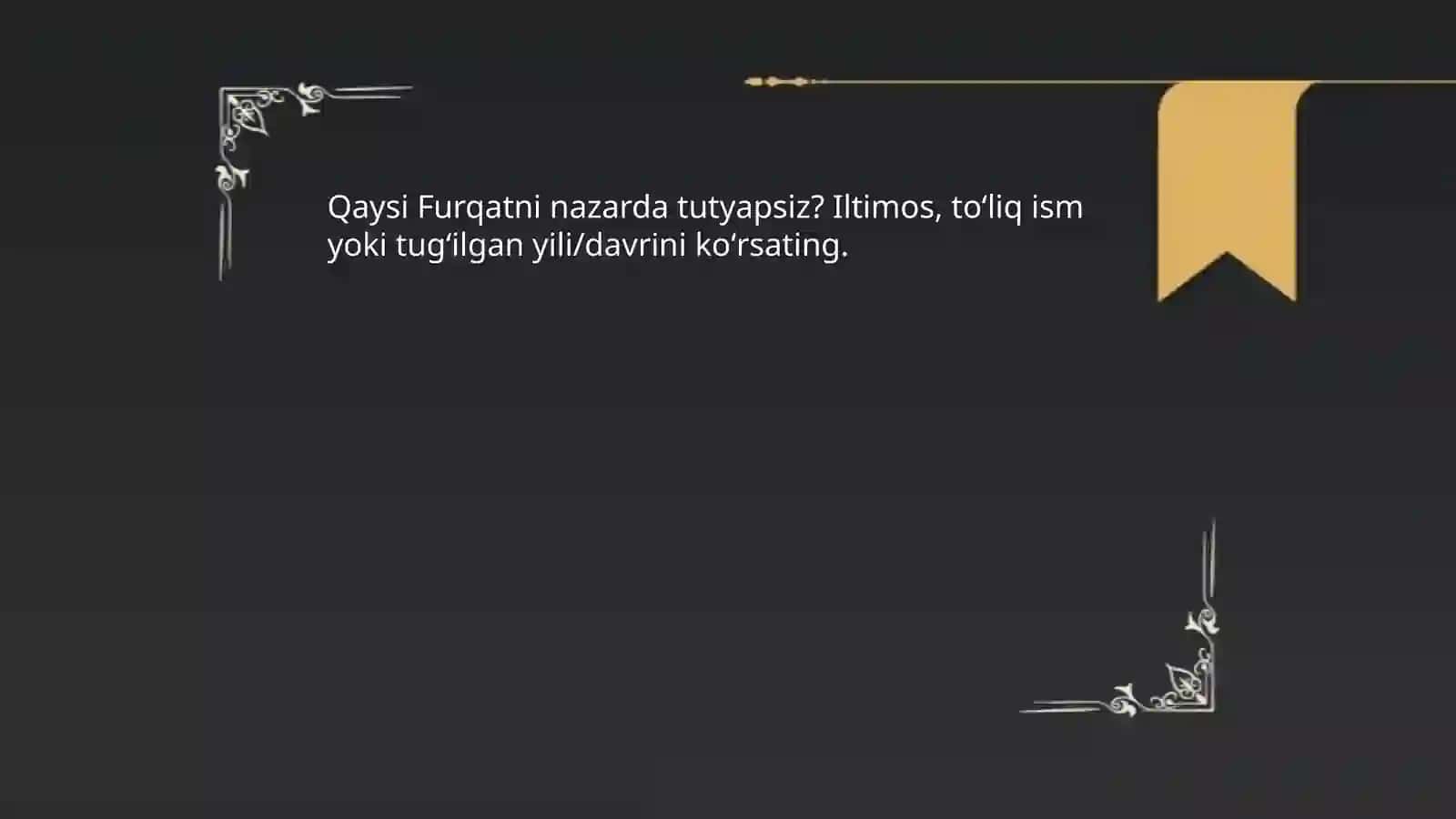 Furqatning hayoti va ijodi haqida 3