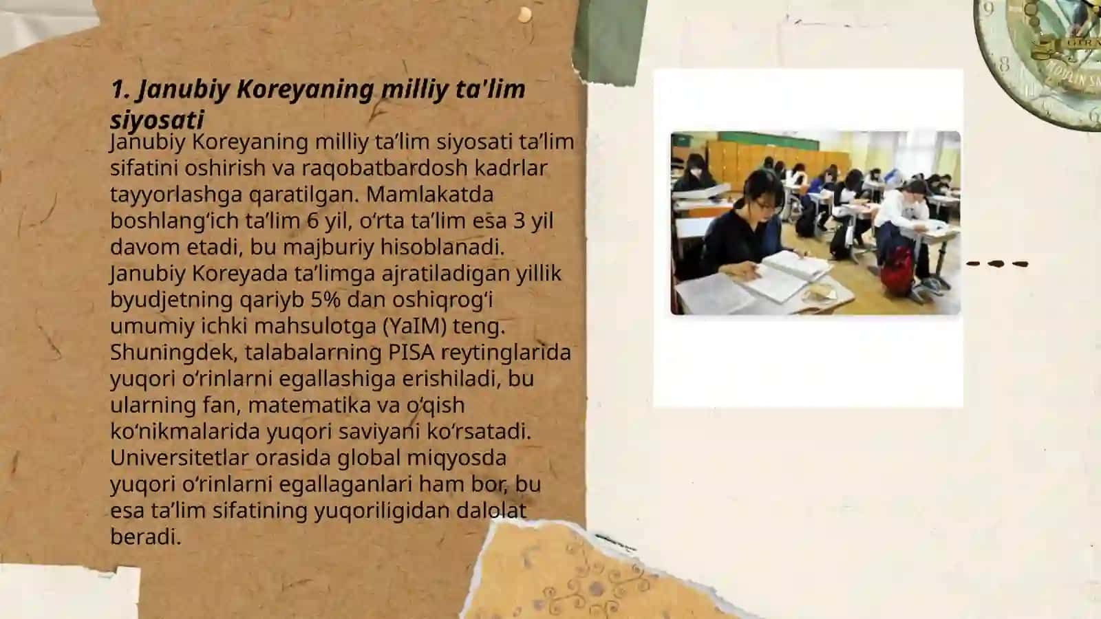 Janubiy Koreya taʼlim tizmi 3