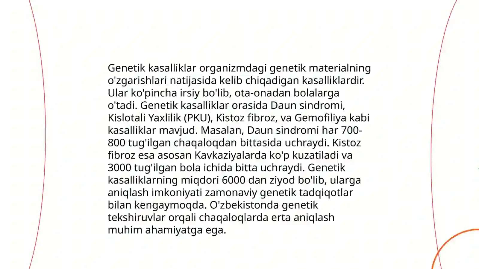 Irsiyat va irsiy kasalliklar 3
