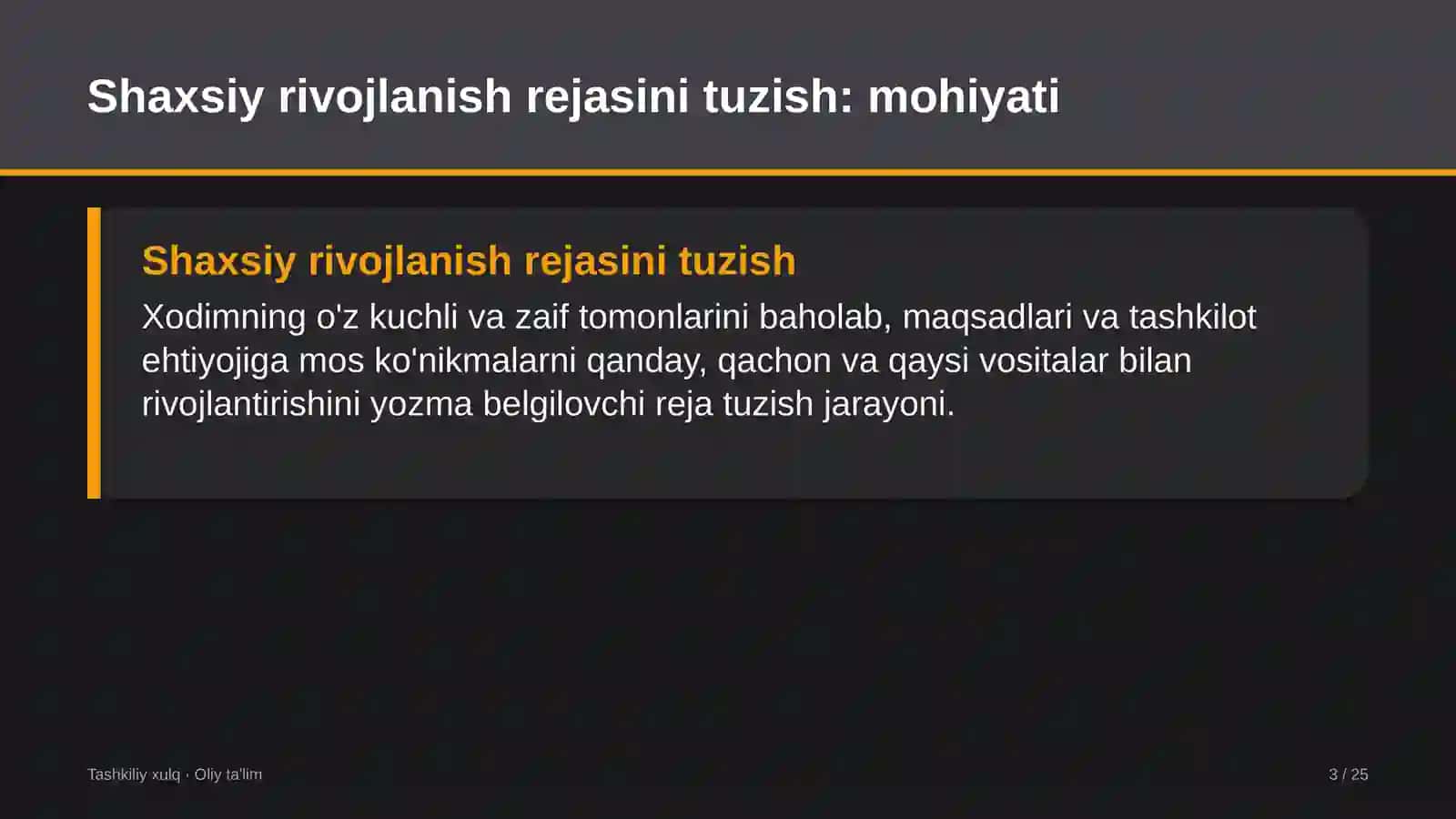 Buyurtmaxonalarda shaxsiy rivojlanish rejasini tuzish 3
