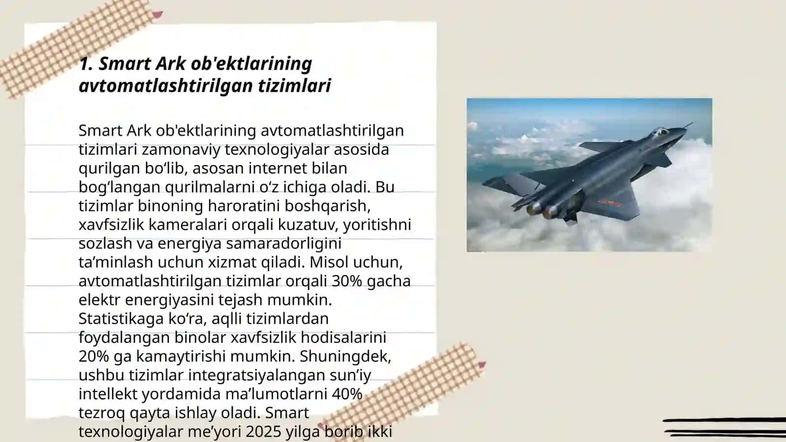 Smart Ark obekti Avtomatlashtirilgan vositalar va shablonlar 3