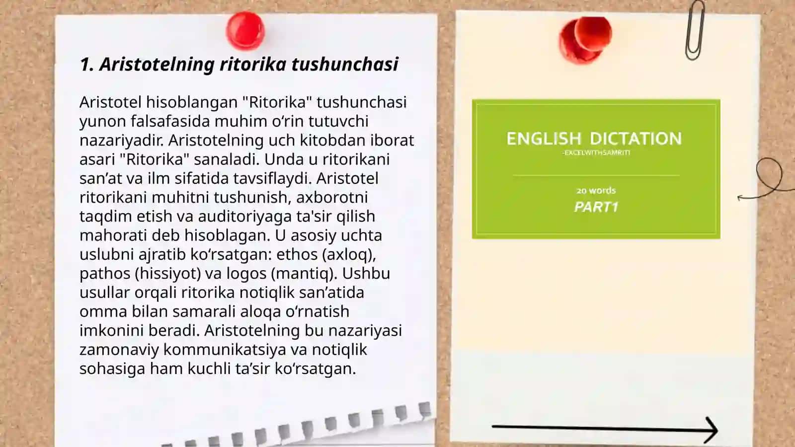 Aristotelning,,Ritorika" so'z san'ati 3