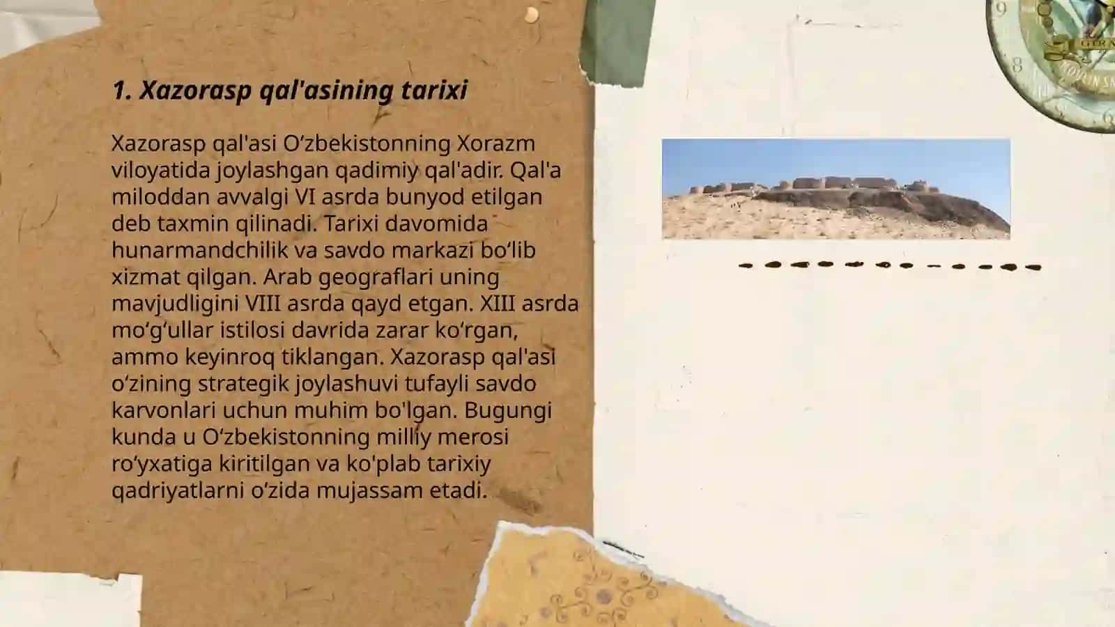 Xazorasp qal'asi 3