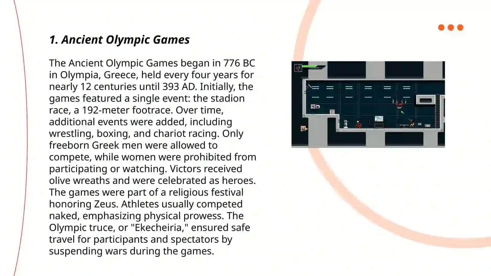 The order of Olympia games 3