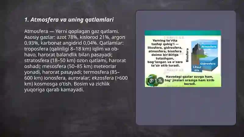Yerning geografik qobiqlari 3
