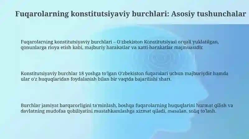 Fuqarolarning konstitutsiyaviy burchlari 3