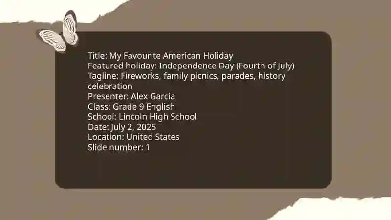 My Favourite American Holiday 3